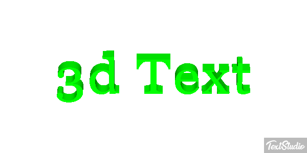 3d Text Efecto de texto