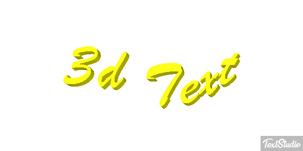 3d Text Efecto de texto