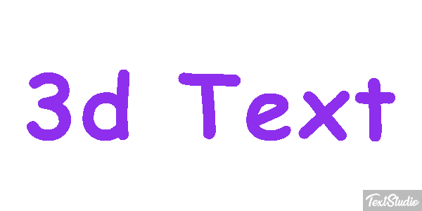 3d Text Efecto de texto