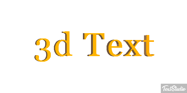 3d Text Efecto de texto
