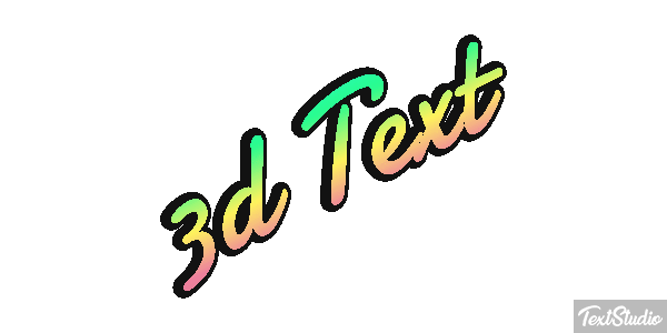3d Text Efecto de texto