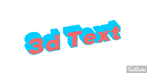 3d Text Efecto de texto