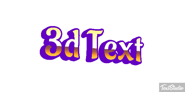 3d Text Efecto de texto