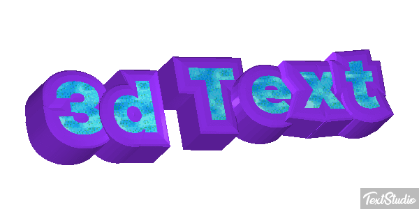 3d Text Efecto de texto