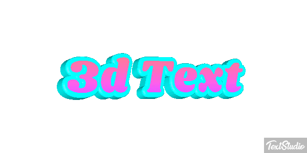 3d Text Efecto de texto