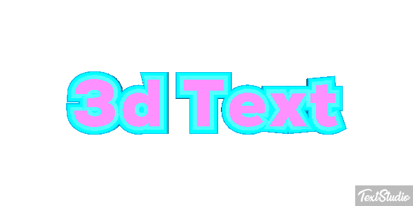 3d Text Efecto de texto