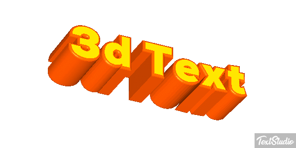 3d Text Efecto de texto