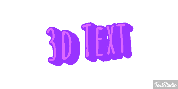 3d Text Efecto de texto