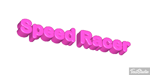 Speed Racer Efekt tekstowy