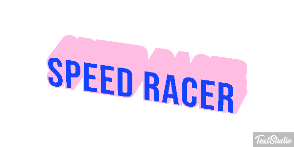 Speed Racer Efekt tekstowy
