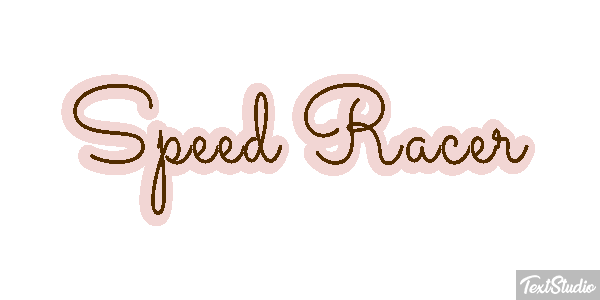 Speed Racer Efekt tekstowy