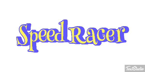 Speed Racer Efekt tekstowy
