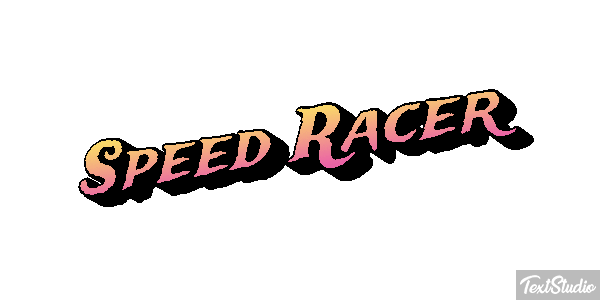 Speed Racer Efekt tekstowy
