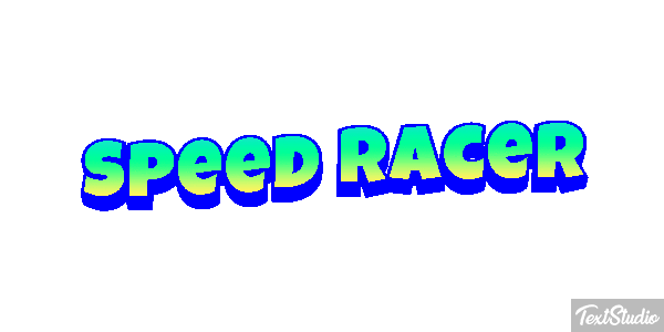 Speed Racer Efekt tekstowy