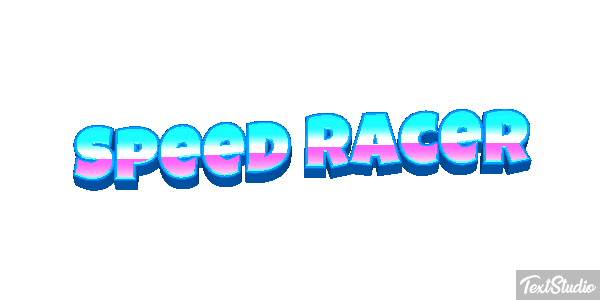 Speed Racer Efekt tekstowy