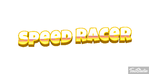 Speed Racer Efekt tekstowy