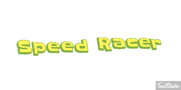 Speed Racer Efekt tekstowy