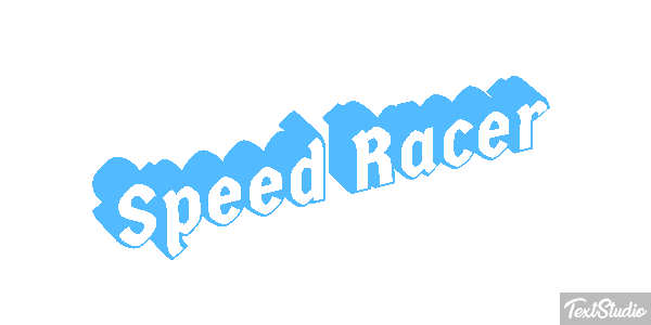 Speed Racer Efekt tekstowy