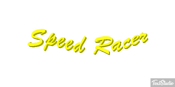Speed Racer Efekt tekstowy