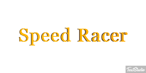 Speed Racer Efekt tekstowy