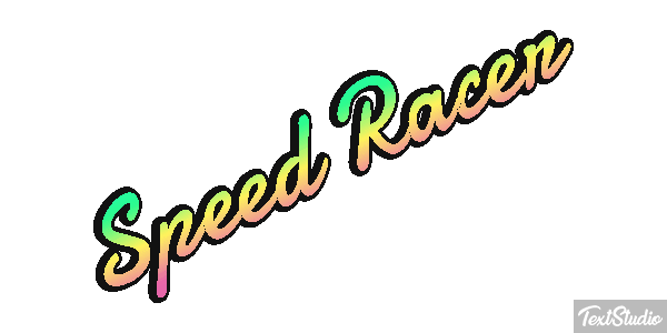 Speed Racer Efekt tekstowy