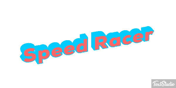 Speed Racer Efekt tekstowy