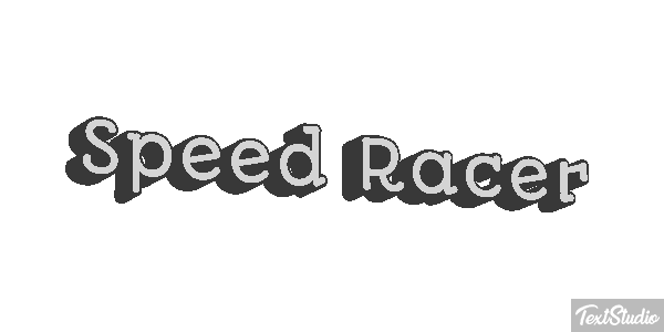 Speed Racer Efekt tekstowy