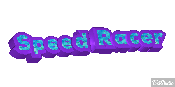 Speed Racer Efekt tekstowy