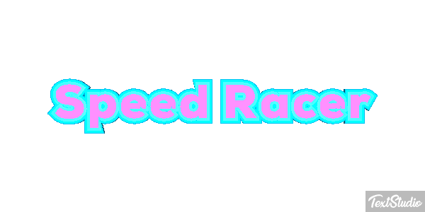 Speed Racer Efekt tekstowy