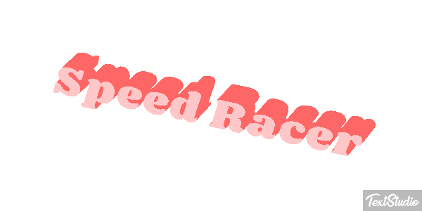 Speed Racer Efekt tekstowy
