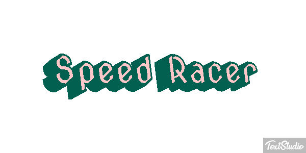 Speed Racer Efekt tekstowy