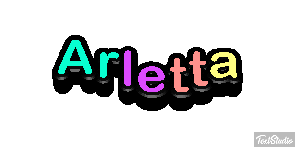 Arletta Efecto de texto