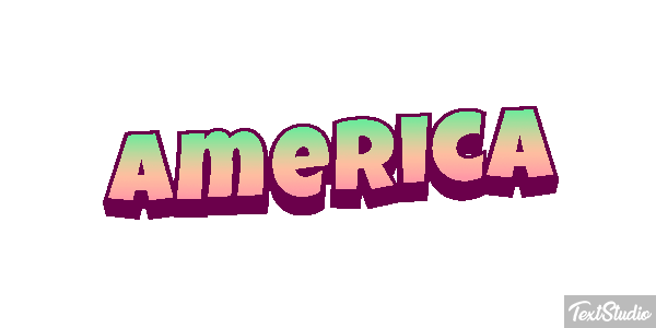 América Efecto de texto