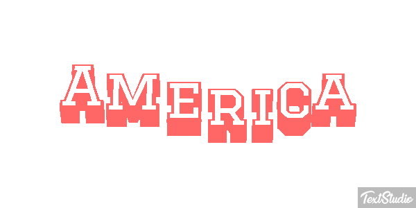 América Efecto de texto