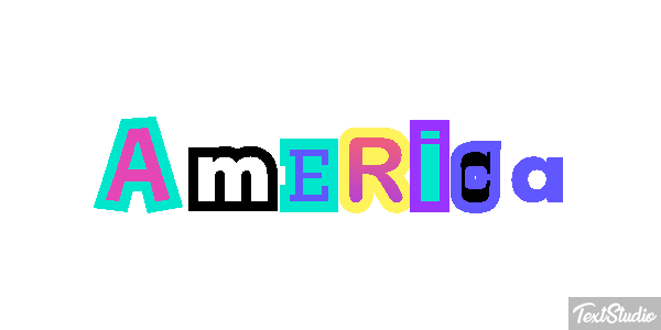 América Efecto de texto