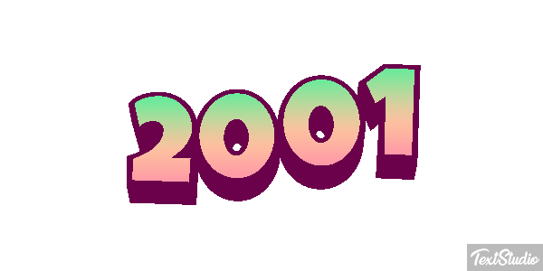 2001 Текстовый эффект