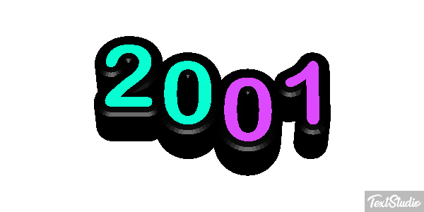 2001 Текстовый эффект