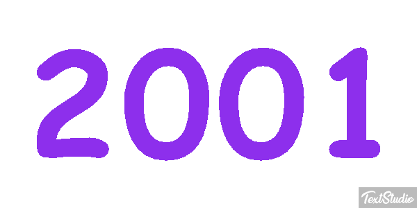 2001 Текстовый эффект