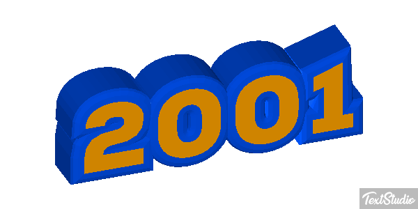 2001 Текстовый эффект