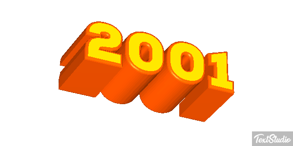 2001 Текстовый эффект