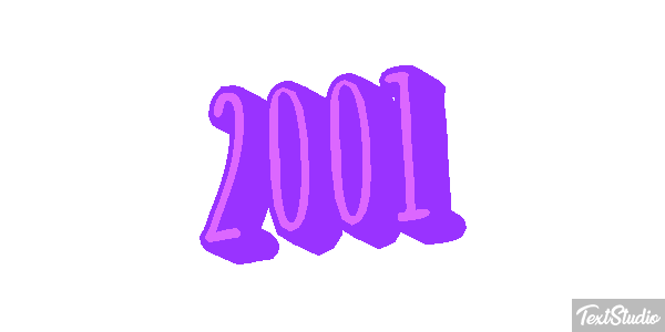 2001 Текстовый эффект