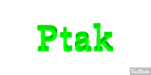 Ptak Effet de texte