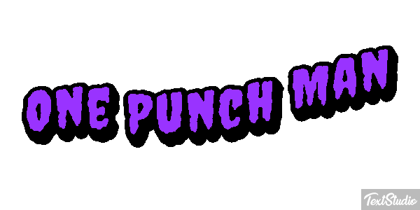 One Punch Man テキスト効果