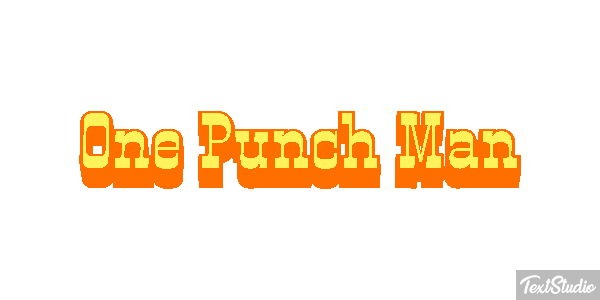 One Punch Man テキスト効果