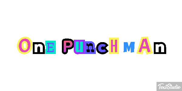One Punch Man テキスト効果