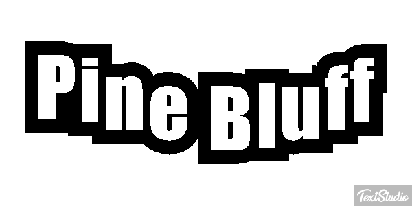 Pine Bluff Tekst effect