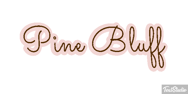 Pine Bluff Tekst effect