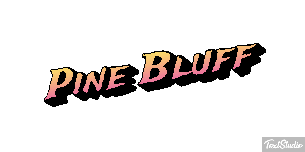 Pine Bluff Tekst effect