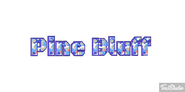 Pine Bluff Tekst effect