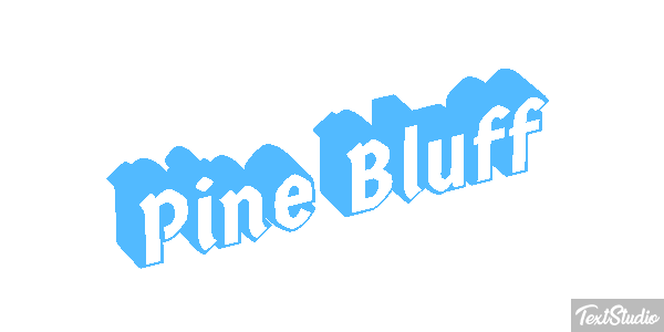 Pine Bluff Tekst effect